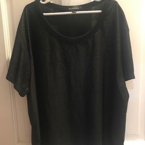 Kosiuko Animal Print Black Top